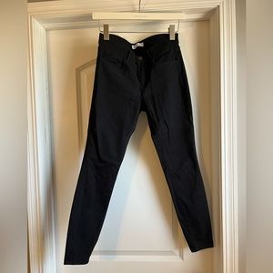 Petite sateen skinny pants